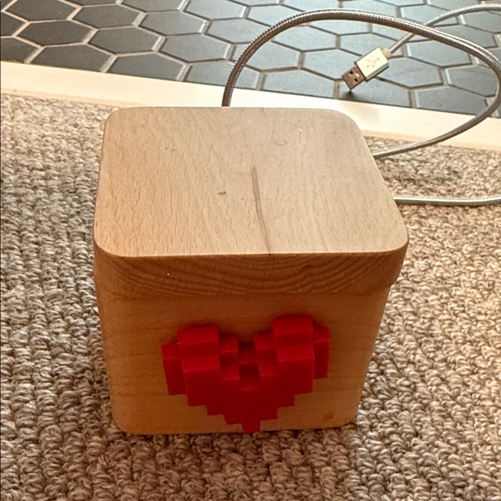 Wooden Heart Message Box